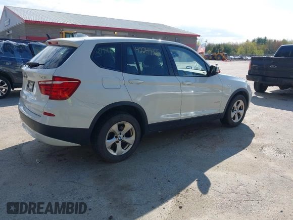 2011 BMW X3 28i with VIN 5UXWX5C51BL710972, listed as a IAAI auction lot 42244322 with 129,652 mi miles and . Bid and sale history available at DreamBid. Image 4.
