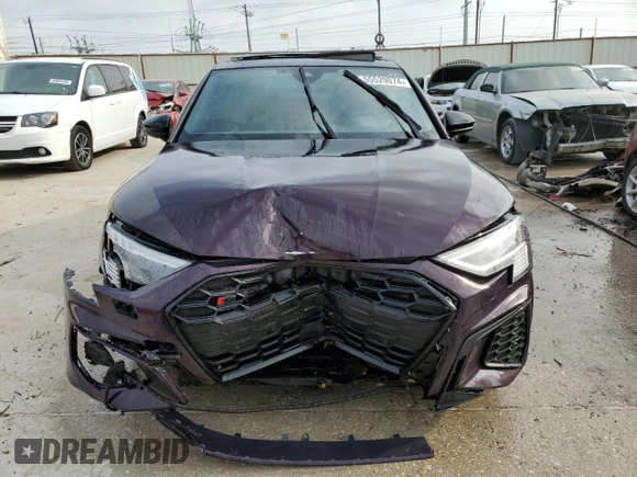 2023 Audi S3 Prestige z VIN WAUJ3DGYXPA054762, wystawiony jako Copart lot #55529074 z przebiegiem 13 684 mil mil oraz Szkody całkowita. Historia ofert i sprzedaży dostępna na DreamBid. Obrazek 5.