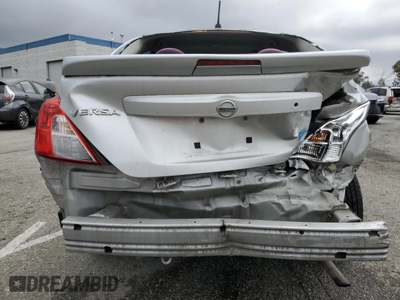 2015 Nissan Versa SV with VIN 3N1CN7APXFL852437, listed as a Copart auction lot 55702425 with 100,021 mi miles and Salvage title. Bid and sale history available at DreamBid. Image 6.