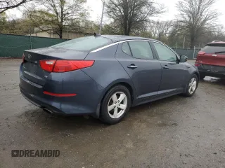 2015 Kia Optima LX with VIN KNAGM4A7XF5535691, listed as a Copart auction lot 52178395 with 154,976 mi miles and Clean Title. Bid and sale history available at carsss.com. Image 3.