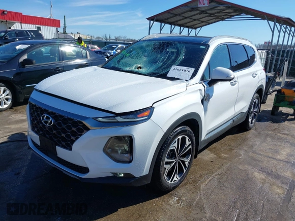 2020 Hyundai Santa Fe Limited with VIN 5NMS5CAA0LH150391, listed as a IAAI auction lot 41651076 with 66,713 mi miles. Bid and sale history available at carsss.com. Image 19.