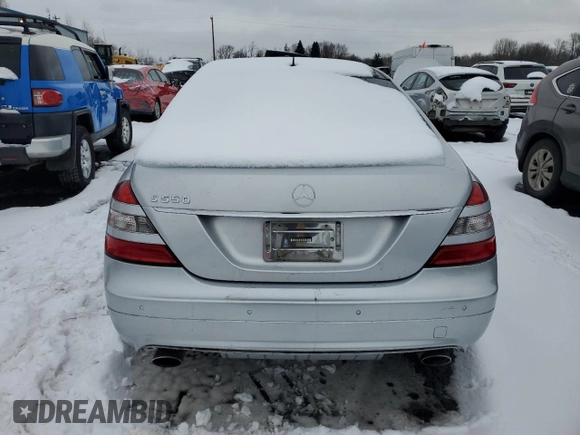 2007 Mercedes-Benz S 550 with VIN WDDNG71X07A071327, listed as a Copart auction lot 45320775 with 95,374 mi miles and Salvage Title. Bid and sale history available at DreamBid. Image 6.