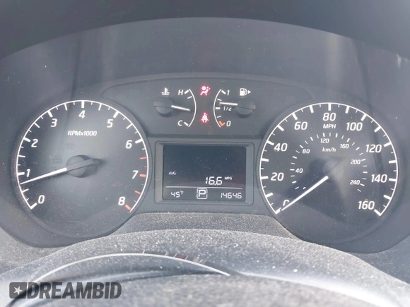 2017 Nissan Sentra SV with VIN 3N1AB7APXHY282073, listed as a IAAI auction lot 41779240 with 14,646 mi miles and . Bid and sale history available at carsss.com. Image 7.