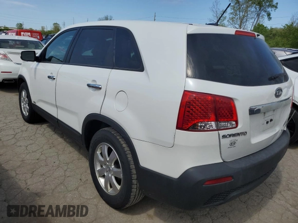 2013 Kia Sorento LX with VIN 5XYKTCA64DG321804, listed as a Copart auction lot 49775624 with 91,047 mi miles and Salvage Title. Bid and sale history available at carsss.com. Image 2.