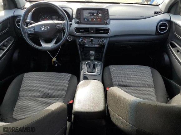 2021 Hyundai Kona SEL Plus with VIN KM8K6CAA1MU743664, listed as a Copart auction lot 46178635 with 80,343 mi miles and Salvage Title. Bid and sale history available at carsss.com. Image 8.