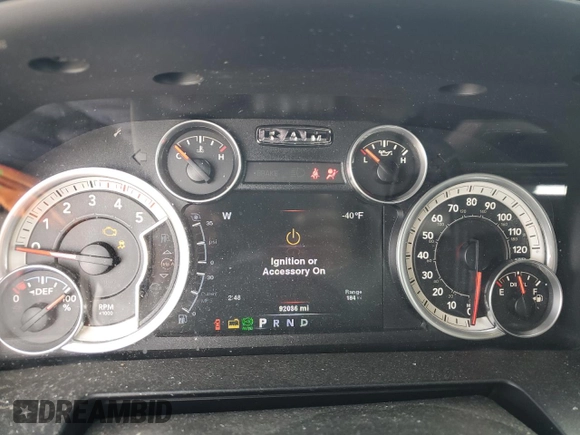 2014 Ram 2500 Laramie with VIN 3C6UR5NL3EG174940, listed as a Copart auction lot 45772225 with 92,036 mi miles and Salvage title. Bid and sale history available at DreamBid. Image 9.