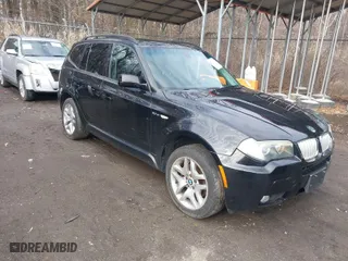2007 BMW X3 3.0si with VIN WBXPC93477WF19746, listed as a IAAI auction lot 41485294 with 134,345 mi miles. Bid and sale history available at carsss.com. Image 1.