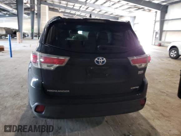2015 Toyota Highlander Hybrid Limited with VIN 5TDDCRFH2FS008777, listed as a Copart auction lot 43258153 with 99,542 mi miles. Bid and sale history available at carsss.com. Image 6.