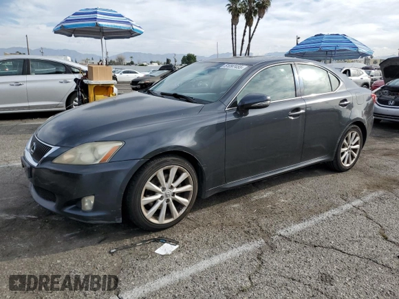2009 Lexus IS 250 with VIN JTHBK262095090109, listed as a Copart auction lot 51097455 with 94,682 mi miles and Clean Title. Bid and sale history available at DreamBid. Image 1.