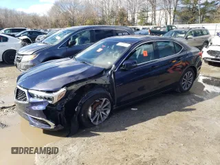 2019 Acura TLX with VIN 19UUB1F3XKA007491, listed as a Copart auction lot 46904075 with 0 mi miles and Salvage Title. Bid and sale history available at carsss.com. Image 1.