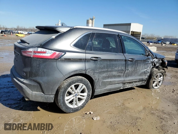 2019 Ford Edge SEL with VIN 2FMPK4J90KBC24380, listed as a Copart auction lot 46862135 with 67,905 mi miles and Salvage title. Bid and sale history available at DreamBid. Image 3.