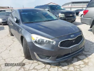 2015 Kia Cadenza Premium with VIN KNALN4D76F5195656, listed as a IAAI auction lot 41803974 with 107,734 mi miles. Bid and sale history available at carsss.com. Image 1.