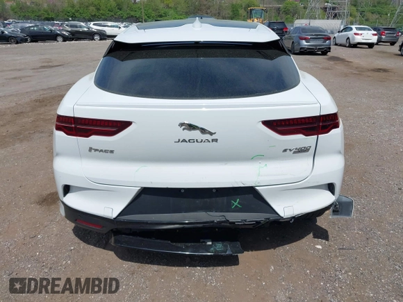 2020 Jaguar I-Pace SE with VIN SADHC2S1XL1F80407, listed as a IAAI auction lot 42033260 with 46,738 mi miles and . Bid and sale history available at DreamBid. Image 17.