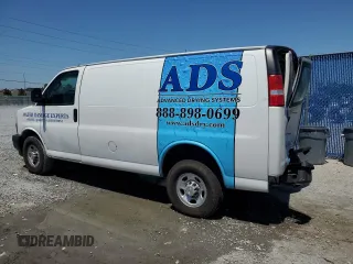 2020 Chevrolet Express Cargo Van with VIN 1GCWGAFP4L1213175, listed as a Copart auction lot 52232035 with 107,999 mi miles and Non Repairable. Bid and sale history available at carsss.com. Image 2.