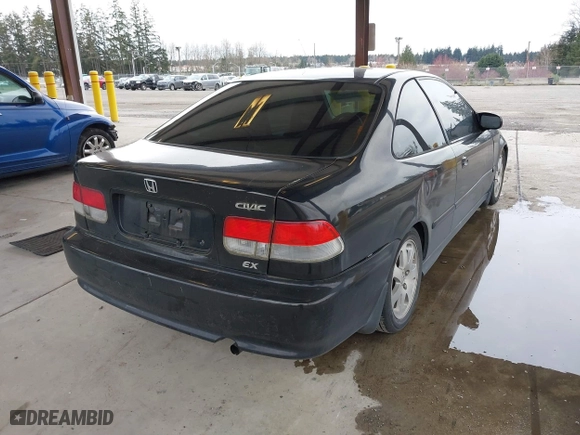 2000 Honda Civic EX with VIN 1HGEJ814XYL131063, listed as a IAAI auction lot 41809462 with 187,270 mi miles. Bid and sale history available at carsss.com. Image 4.
