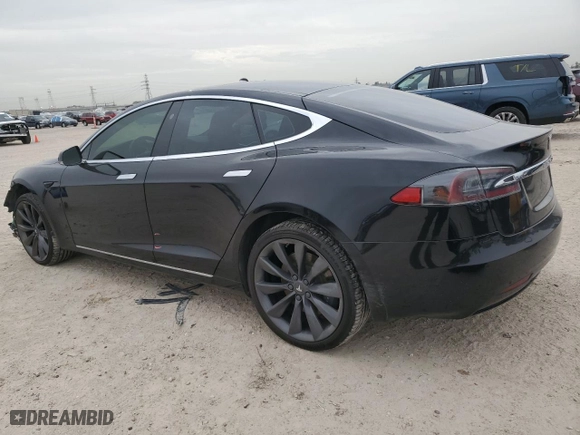 2017 Tesla Model S 100D with VIN 5YJSA1E25HF229423, listed as a Copart auction lot 48037295 with 60,592 mi miles and Non Repairable. Bid and sale history available at carsss.com. Image 2.