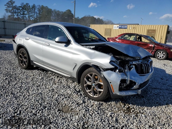 2021 BMW X4 xDrive30i with VIN 5UX2V1C04M9G96019, listed as a Copart auction lot 87287934 with Not provided miles and Salvage title. Bid and sale history available at DreamBid. Image 4.