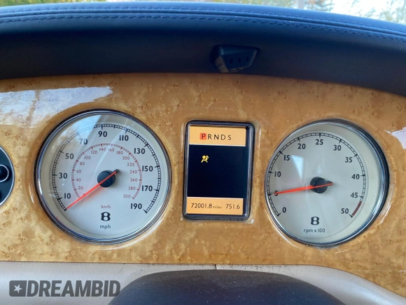 2008 Bentley Arnage with VIN SCBLC47J48CX12700, listed as a Copart auction lot 55392345 with 72,001 mi miles and Clean Title. Bid and sale history available at DreamBid. Image 8.