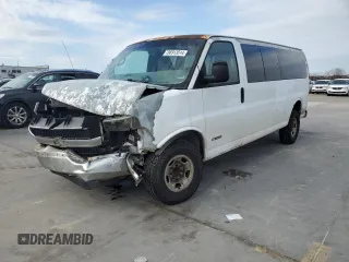 2006 Chevrolet Express Passenger с VIN 1GAHG39U261212237, выставлен на аукционе Copart как лот 86913514 с пробегом 255 191 миль миль и Списание • Salvage title. История ставок и продаж доступна на DreamBid. Изображение 1.