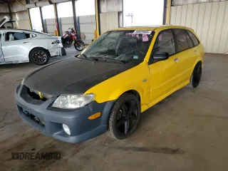 2003 Mazda Protege with VIN JM1BJ245731166036, listed as a Copart auction lot 50029985 with 143,549 mi miles and Salvage Title. Bid and sale history available at DreamBid. Image 1.
