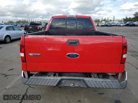 2005 Ford F-150 STX with VIN 1FTRX12W45FA41732, listed as a Copart auction lot 51269205 with 0 mi miles and Salvage Title. Bid and sale history available at carsss.com. Image 6.