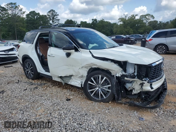 2024 Infiniti QX60 Autograph with VIN 5N1DL1HU8RC353874, listed as a Copart auction lot 58751515 with 10,778 mi miles and Salvage title. Bid and sale history available at DreamBid. Image 4.