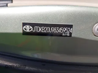 2008 Toyota Prius with VIN JTDKB20U983459524, listed as a IAAI auction lot 42142772 with 118,170 mi miles. Bid and sale history available at carsss.com. Image 9.