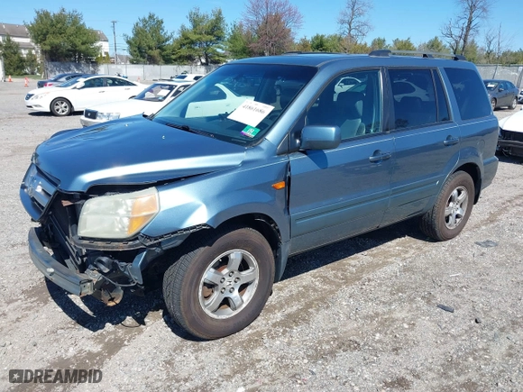 2006 Honda Pilot EX-L with RES with VIN 2HKYF18626H505792, listed as a IAAI auction lot 41861686 with 180,551 mi miles. Bid and sale history available at carsss.com. Image 2.