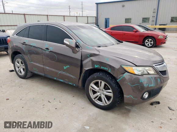 2013 Acura RDX Technology with VIN 5J8TB3H57DL016503, listed as a Copart auction lot 53882675 with 198,949 mi miles and Salvage title. Bid and sale history available at DreamBid. Image 4.