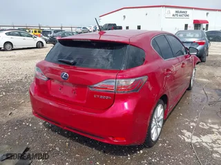 2012 Lexus CT 200h with VIN JTHKD5BH8C2115269, listed as a IAAI auction lot 41905667 with 208,417 mi miles. Bid and sale history available at carsss.com. Image 4.