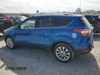 2017 Ford Escape Titanium with VIN 1FMCU9J9XHUA93760, listed as a Copart auction lot 50472375 with 104,247 mi miles and Salvage Title. Bid and sale history available at carsss.com. Image 2.