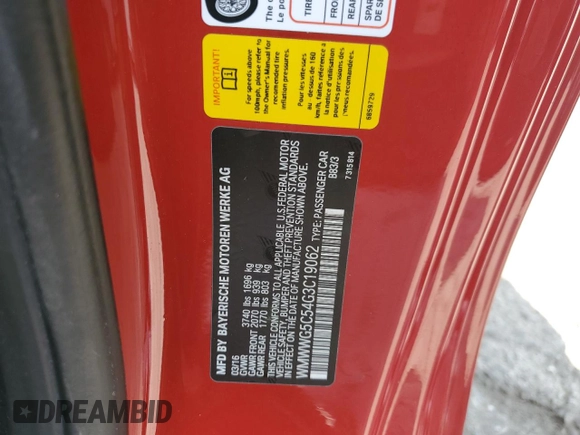 2016 MINI Convertible с VIN WMWWG5C54G3C19062, выставлен на аукционе Copart как лот 53077555 с пробегом 66 686 миль миль и Списание • Salvage title. История ставок и продаж доступна на DreamBid. Изображение 15.
