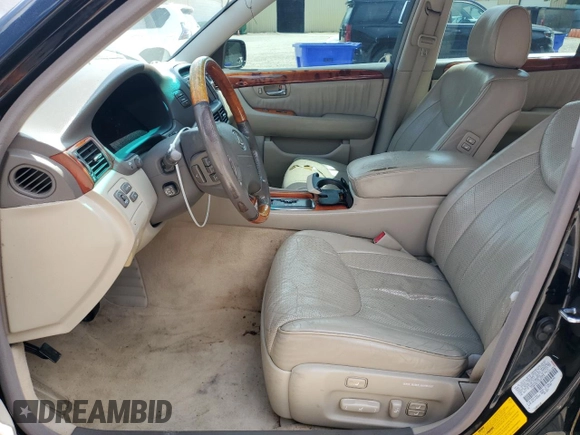 2003 Lexus LS 430 with VIN JTHBN30F130097714, listed as a Copart auction lot 54304955 with 222,369 mi miles and Clean Title. Bid and sale history available at DreamBid. Image 7.