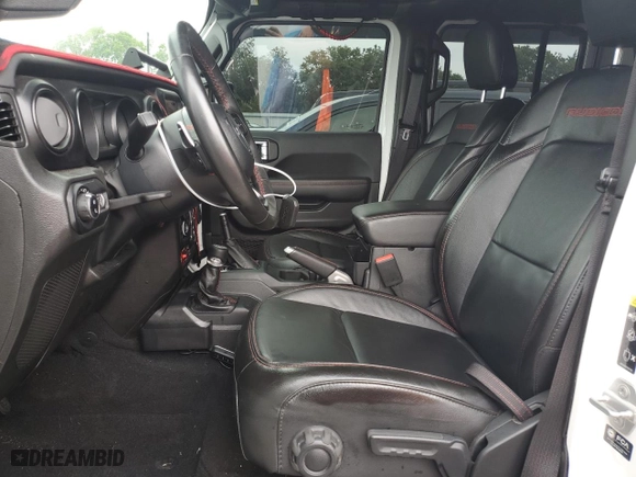 2022 Jeep Gladiator Rubicon with VIN 1C6JJTBG5NL152818, listed as a Copart auction lot 57170834 with 9,579 mi miles and Salvage Title. Bid and sale history available at carsss.com. Image 7.
