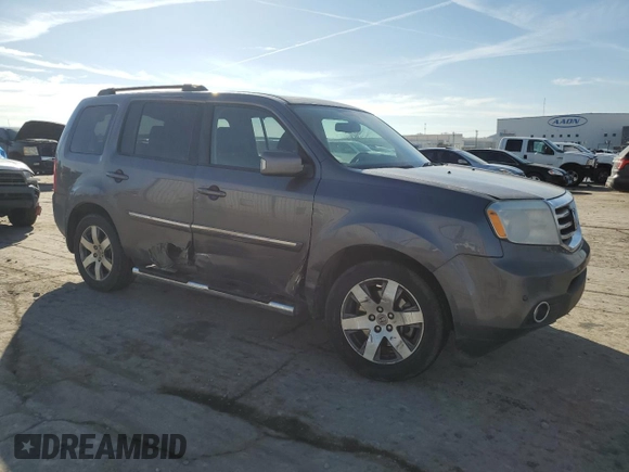 2015 Honda Pilot Touring with VIN 5FNYF4H99FB051180, listed as a Copart auction lot 46149935 with 211,540 mi miles and Salvage Title. Bid and sale history available at DreamBid. Image 4.