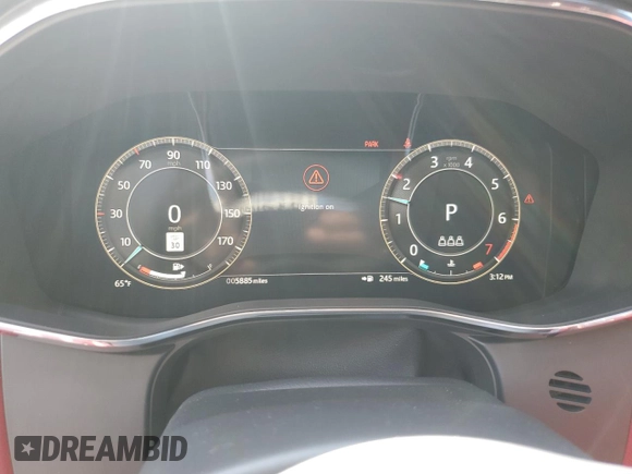 2024 Jaguar XF with VIN SAJB64FXXRCY94427, listed as a Copart auction lot 57876855 with 5,885 mi miles and Salvage title. Bid and sale history available at DreamBid. Image 9.