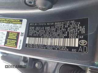 2014 Toyota Corolla L с VIN 2T1BURHE4EC150319, выставлен на аукционе IAAI как лот 42590127 с пробегом 216 000 миль миль и . История ставок и продаж доступна на DreamBid. Изображение 9.