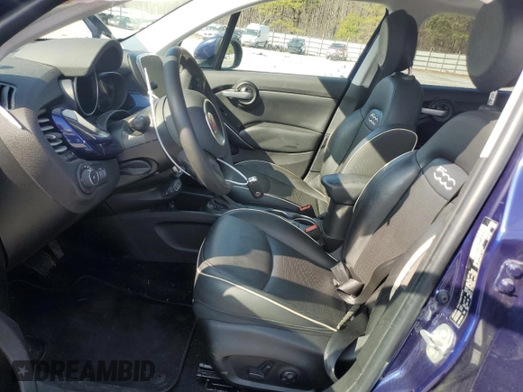 2018 FIAT 500X Lounge with VIN ZFBCFXDBXJP716061, listed as a Copart auction lot 44302775 with 68,128 mi miles and Salvage title. Bid and sale history available at DreamBid. Image 7.
