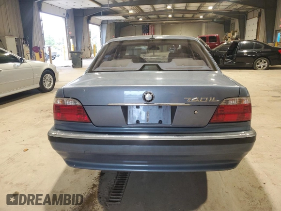 2001 BMW 7 Series 740iL with VIN WBAGH83481DP23753, listed as a Copart auction lot 75543864 with 116,265 mi miles and Clean Title. Bid and sale history available at carsss.com. Image 6.