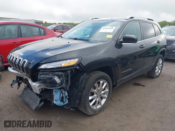 2015 Jeep Cherokee Limited with VIN 1C4PJMDS7FW718956, listed as a IAAI auction lot 42169460 with 68,573 mi miles. Bid and sale history available at carsss.com. Image 2.