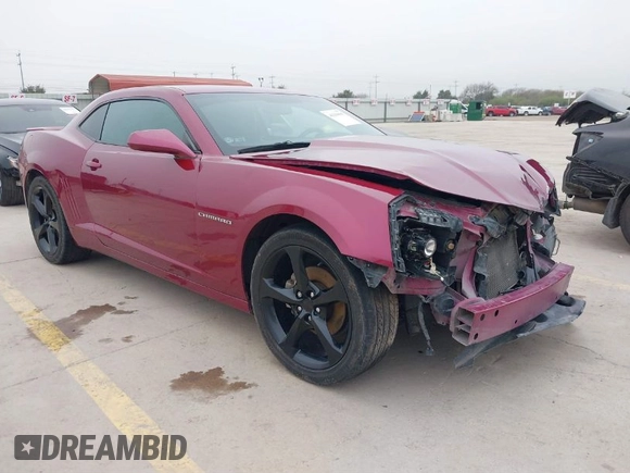 2014 Chevrolet Camaro LT z VIN 2G1FC1E3XE9317459, wystawiony jako IAAI lot #41168805 z przebiegiem 126 298 mil mil oraz . Historia ofert i sprzedaży dostępna na DreamBid. Obrazek 1.