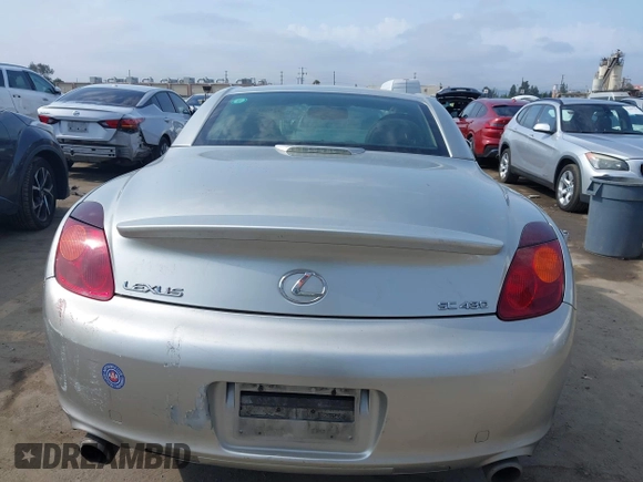 2002 Lexus SC 430 z VIN JTHFN48Y520017410, wystawiony jako IAAI lot #42408170 z przebiegiem 149 875 mil mil oraz . Historia ofert i sprzedaży dostępna na DreamBid. Obrazek 16.