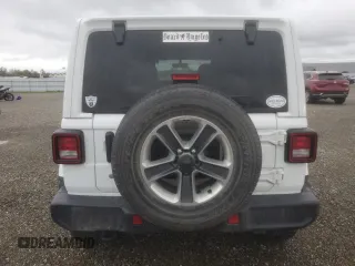 2019 Jeep Wrangler Unlimited Sahara with VIN 1C4HJXEG5KW600639, listed as a Copart auction lot 49314565 with 58,637 mi miles and Salvage title. Bid and sale history available at DreamBid. Image 6.