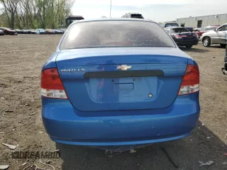 2006 Chevrolet Aveo LS with VIN KL1TD56696B575499, listed as a Copart auction lot 54780455 with 125,167 mi miles and Salvage title. Bid and sale history available at DreamBid. Image 6.