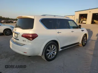 2011 Infiniti QX56 7-passenger with VIN JN8AZ2NE0B9004949, listed as a Copart auction lot 76376984 with 167,889 mi miles and Clean Title. Bid and sale history available at carsss.com. Image 3.
