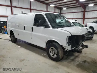 2023 GMC Savana Cargo Van with VIN 1GTW7BFP0P1134677, listed as a Copart auction lot 83756364 with 84,260 mi miles and Clean Title. Bid and sale history available at carsss.com. Image 4.