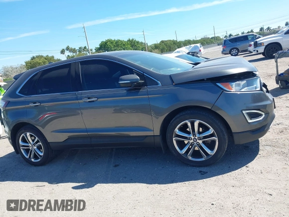 2016 Ford Edge Titanium with VIN 2FMPK3K9XGBB57187, listed as a IAAI auction lot 41850643 with 77,540 mi miles. Bid and sale history available at carsss.com. Image 13.