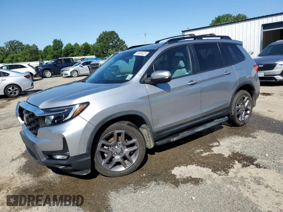2022 Honda Passport EX-L z VIN 5FNYF7H59NB003482, wystawiony jako Copart lot #55460425 z przebiegiem 32 321 mil mil oraz Szkoda całkowita • Salvage title. Historia ofert i sprzedaży dostępna na DreamBid. Obrazek 1.