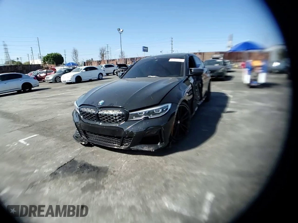 2021 BMW 3 Series M340i with VIN 3MW5U7J08M8C10288, listed as a Copart auction lot 47652205 with 39,866 mi miles and Salvage Title. Bid and sale history available at carsss.com. Image 10.