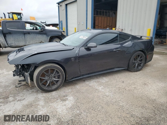 2024 Ford Mustang Dark Horse with VIN 1FA6P8R04R5503740, listed as a Copart auction lot 42720915 with 8,524 mi miles and Salvage Title. Bid and sale history available at carsss.com. Image 1.